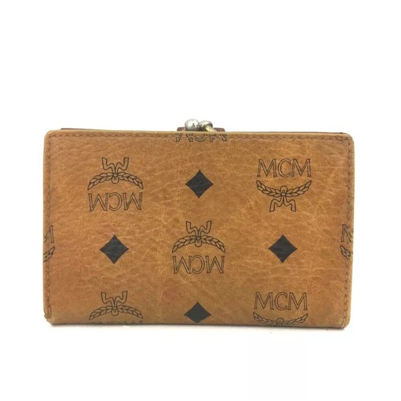 Authentic MCM Logo Leather Bifold Wallet GUC - Picture 4 of 9